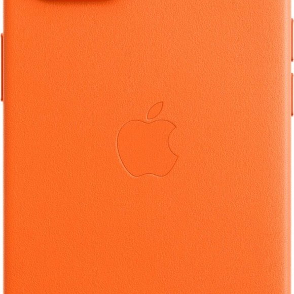 Apple iPhone 14  Leather Case with MagSafe Orange - Picture 2 of 7